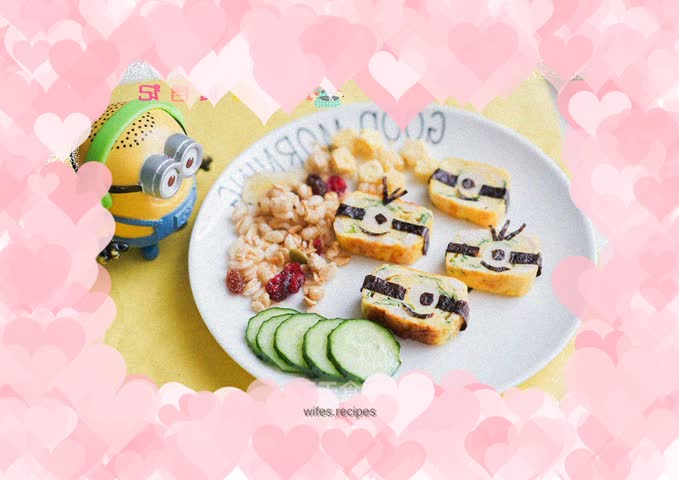 Complementary food for 12 months and above Minion Thick Egg Roast