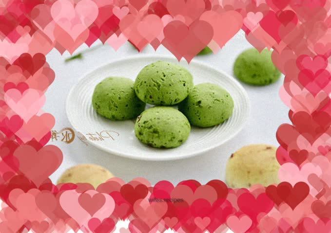 Matcha Honey Bean Mochi