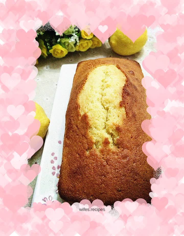 Recipe for fragrant lemon vanilla cake