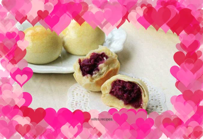 Purple sweet potato cake