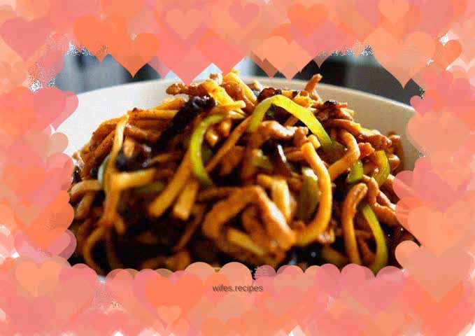 Stir-fried Pork with Wild Wild Rice