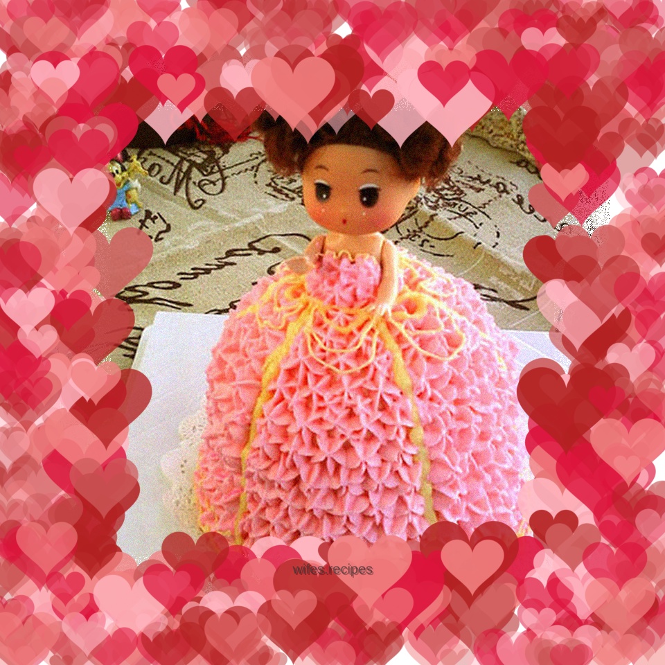 Decorated cake: pink little princess