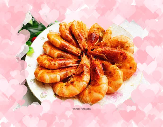 Salt baked shrimp