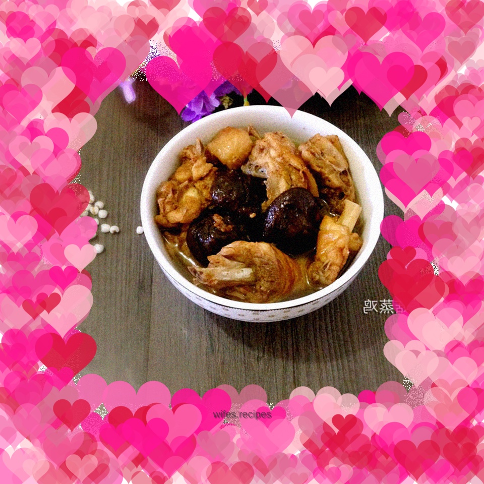 Steamed Chicken with Mushrooms