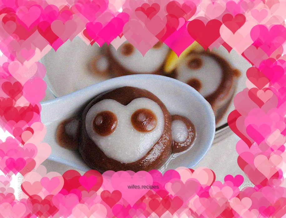 Cute Monkey Peanut Rice Balls