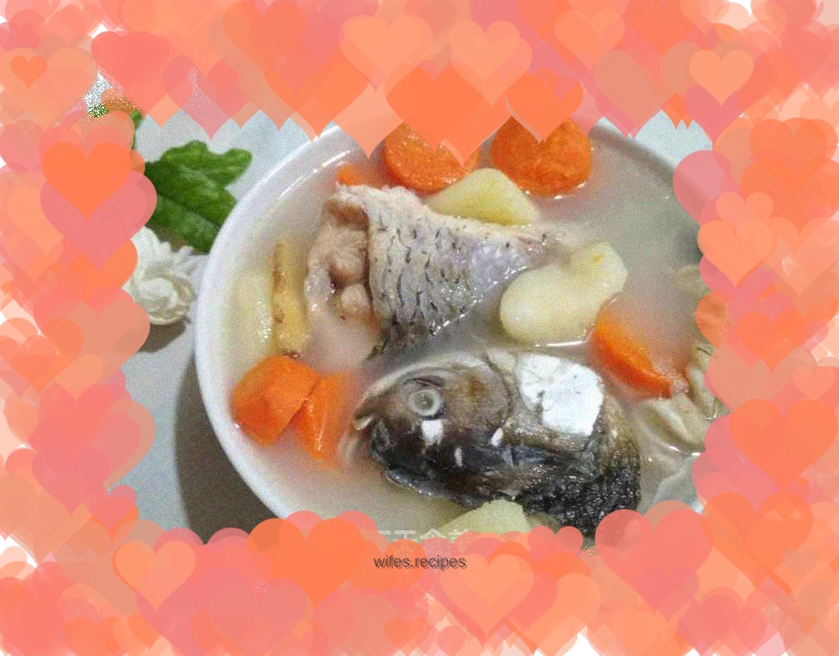 Carrot and fish soup