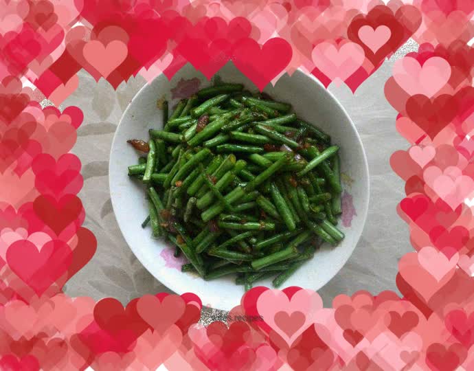 Stir-fried vegetarian beans