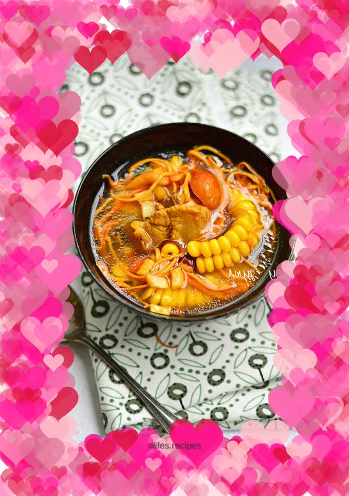 Cordyceps, Scallops and Corn Soup