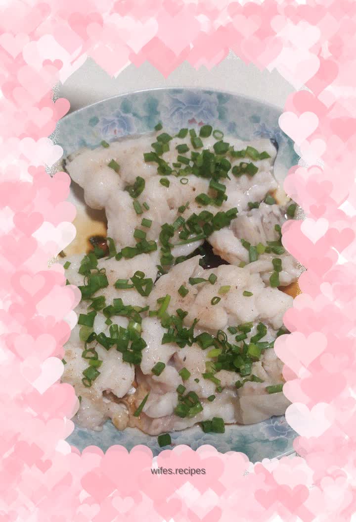 Steamed catfish meat