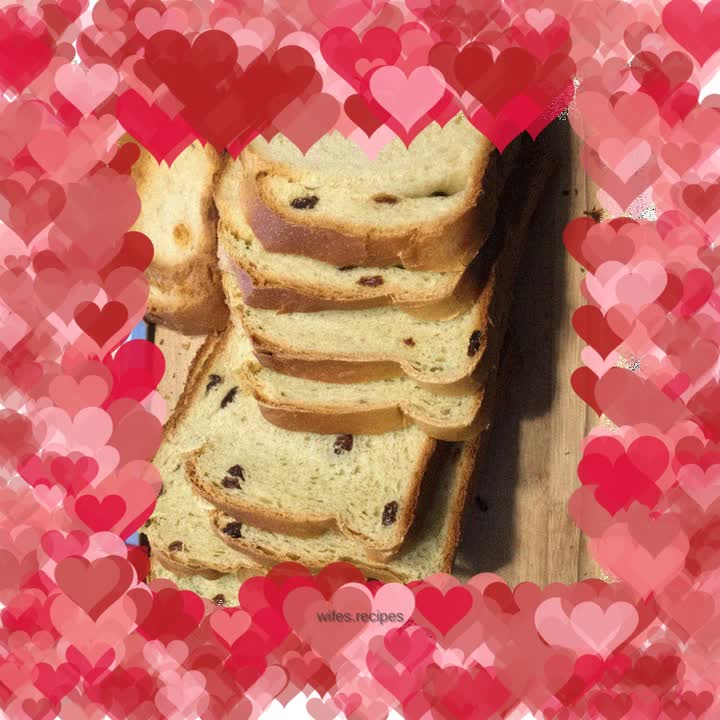 Matcha raisin toast bread machine version