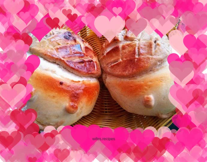 Crispy pineapple buns without butter