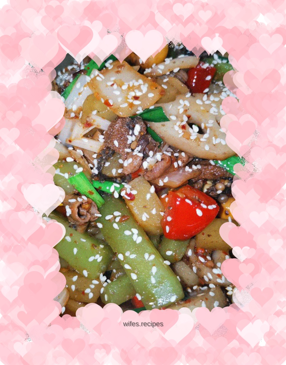 Dry pot chicken offal