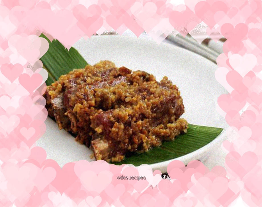 Steamed Pork Ribs with Black Millet