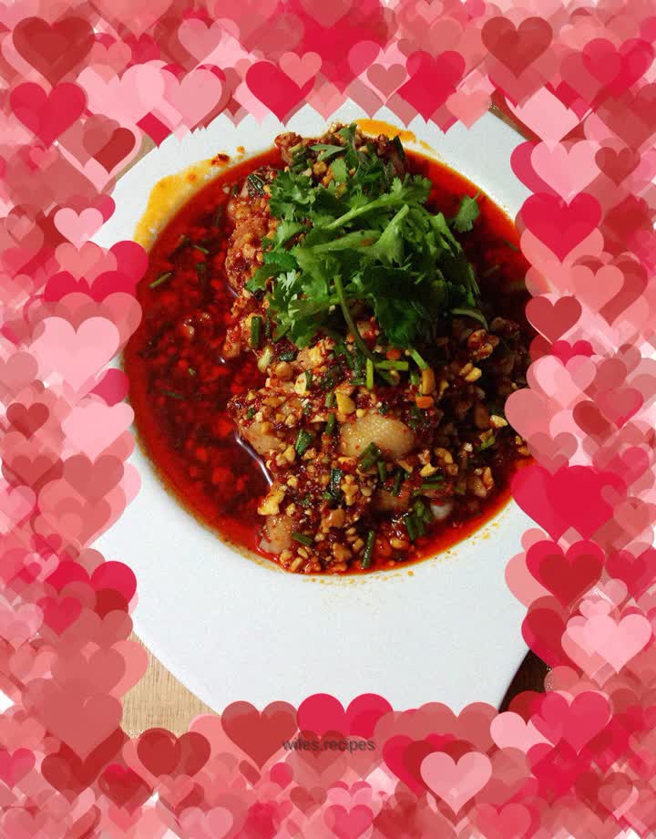 Spicy chicken with saliva