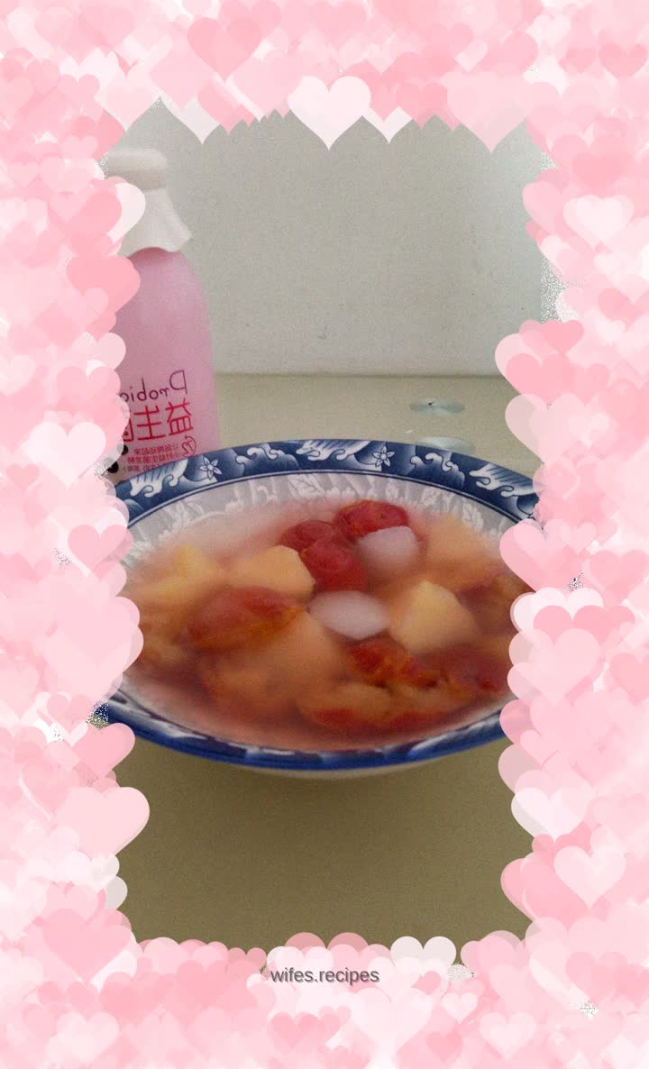 Canned hawthorn, apple and pear