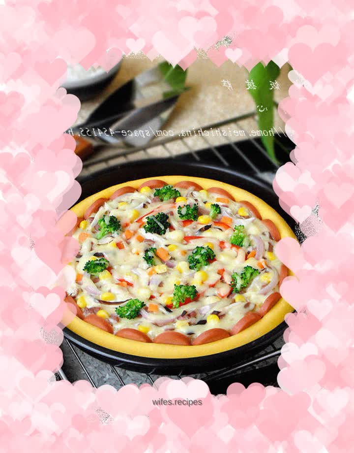 【Golden Crust Rice Pizza】---A bowl of leftover rice turns around again