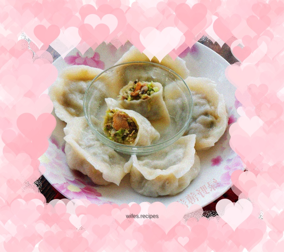 Chinese cabbage and sesame clam dumplings