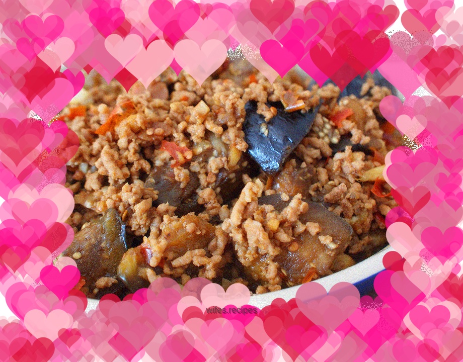 Eggplant with minced meat