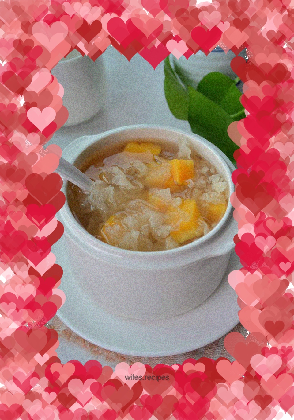 Tremella, barley and mountain taro soup