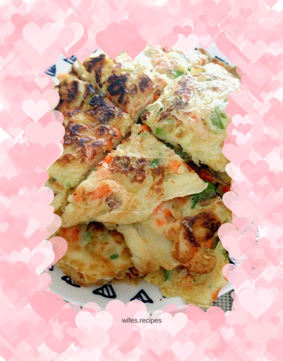 Vegetable egg pancake