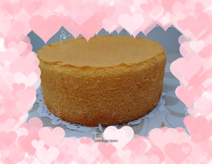 Six-inch chiffon cake - a cake that does not crack