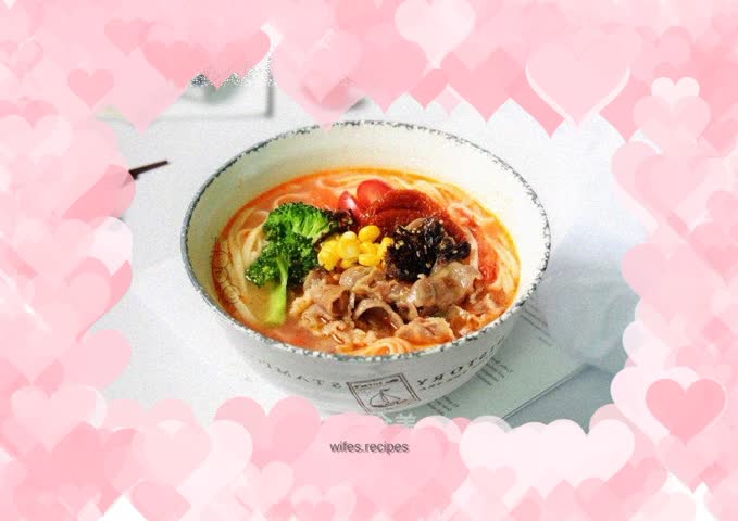 Tomato fat beef noodles