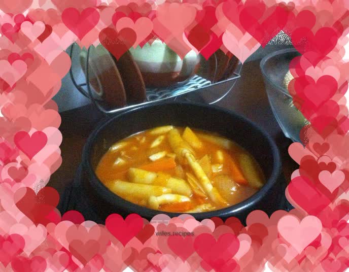 Korean spicy rice cake