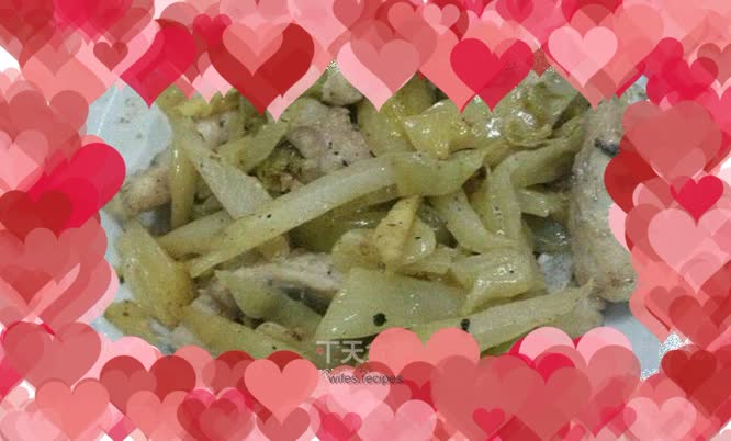 Stir-fried eel with pickles