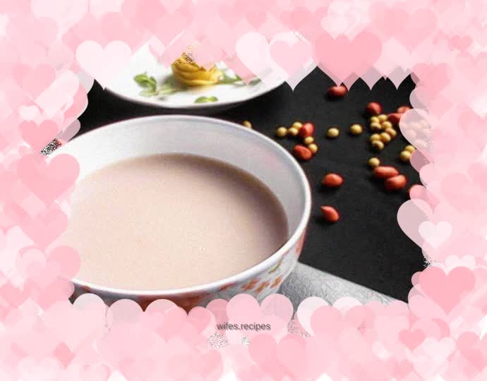 Peanut three-color soy milk