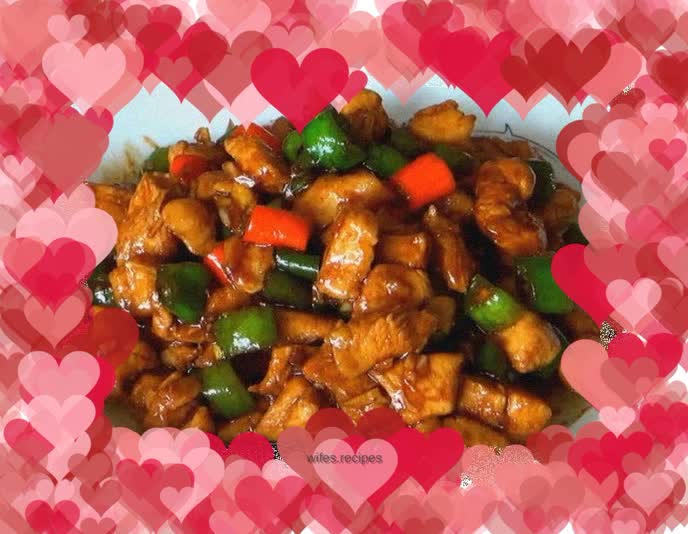 Spicy stir-fried chicken breast