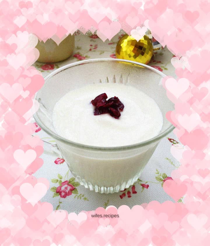 Banana flavored yogurt