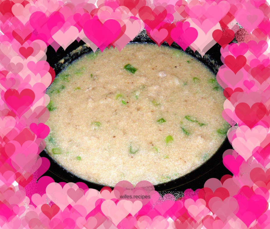 Chicken rice and bean dregs soup