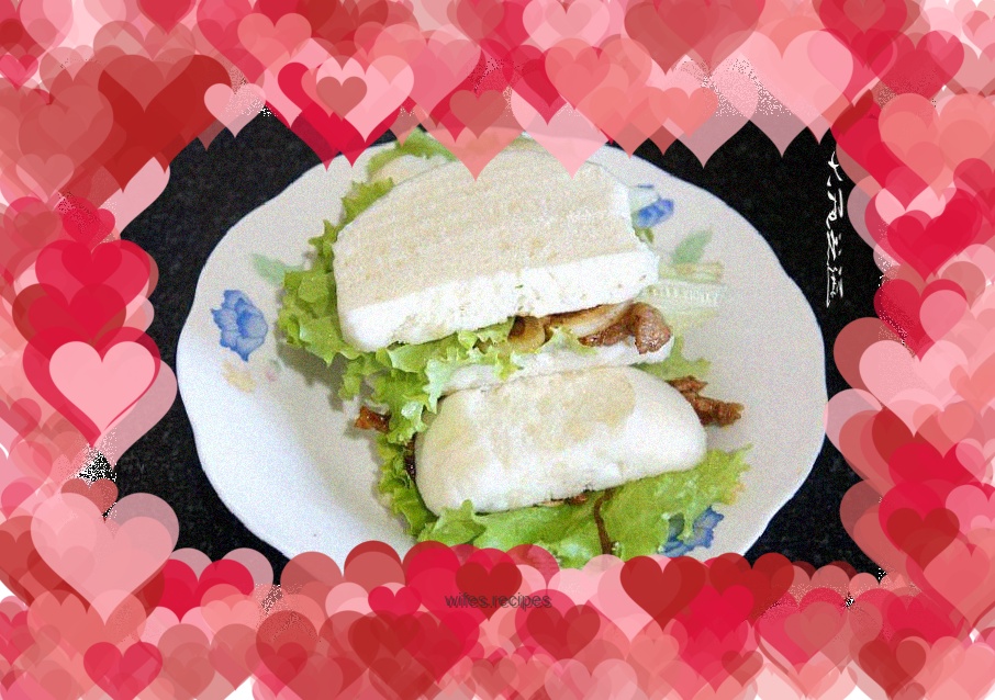 The simplest Chinese burger