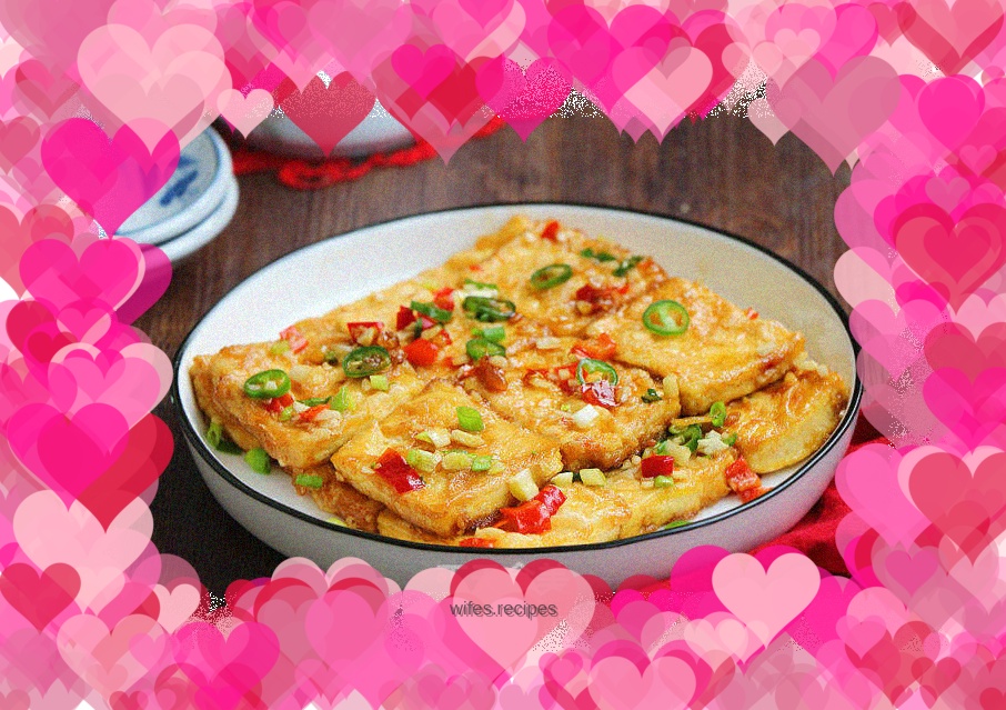 Pan-fried and braised tofu