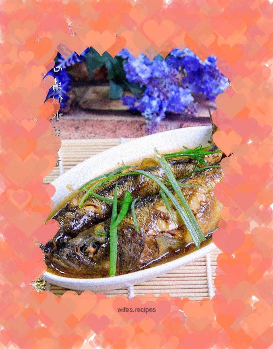 Grilled Antarctic fish with green onions