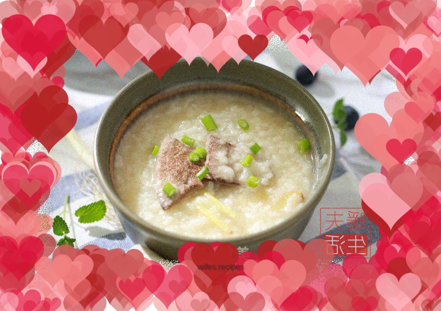 Pork liver porridge