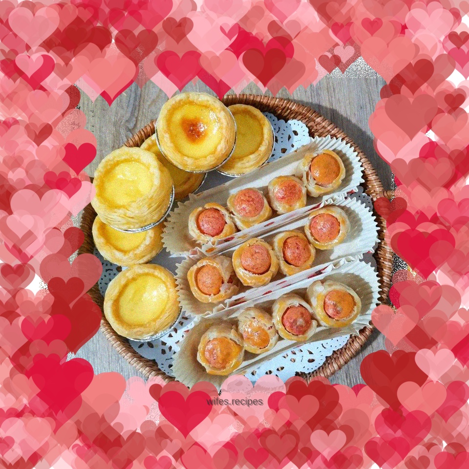 Hand-bake version of grilled hot dog