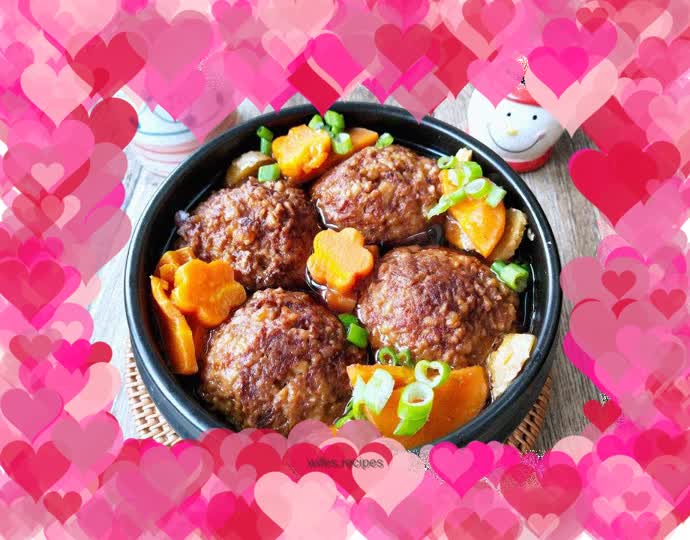 Steamed Beef Lion Head