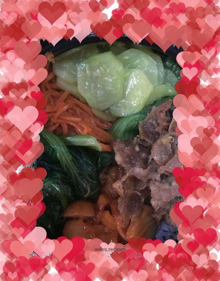 Children’s version of Korean bibimbap