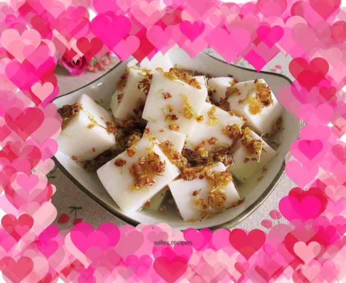 Osmanthus almond milk tofu