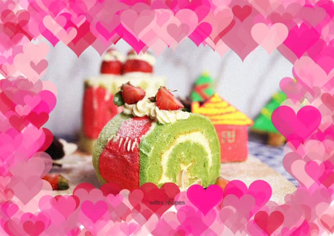 Christmas snowman cake roll