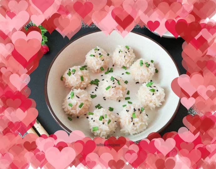 Lotus root glutinous rice balls