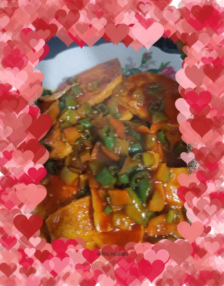 Braised tofu in tomato sauce