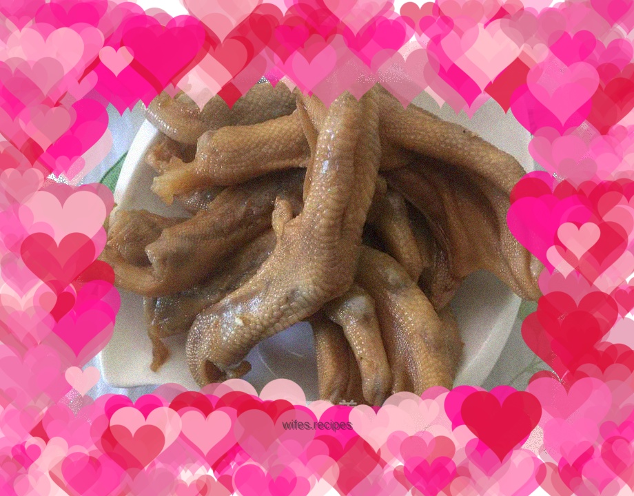 Healthy homemade soaked duck feet