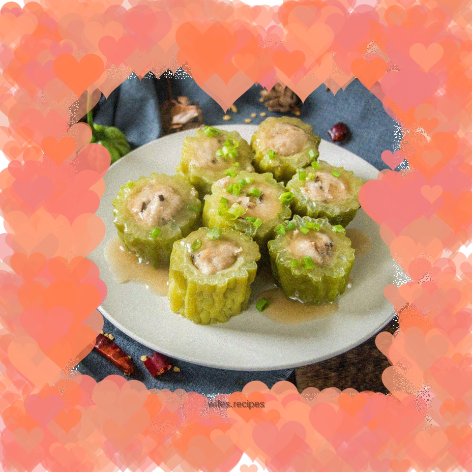 Once you take one bite, you will fall in love with the meat-filled bitter melon