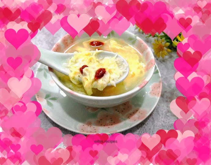 Liquor lees and egg drop soup