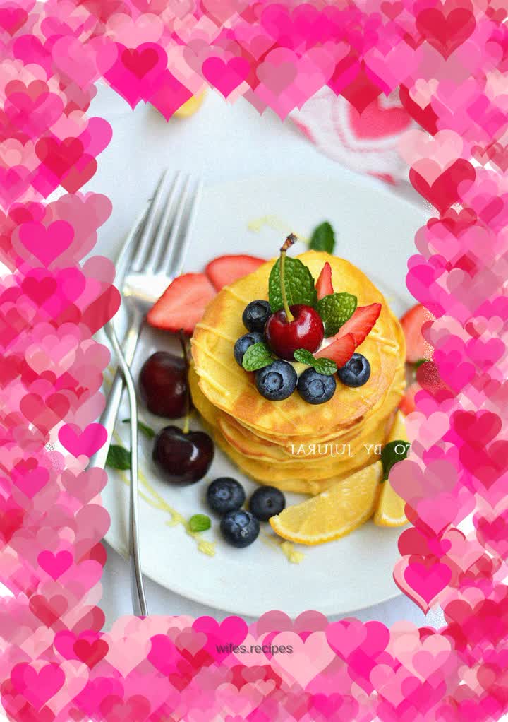 Sweet and fresh fruit muffins