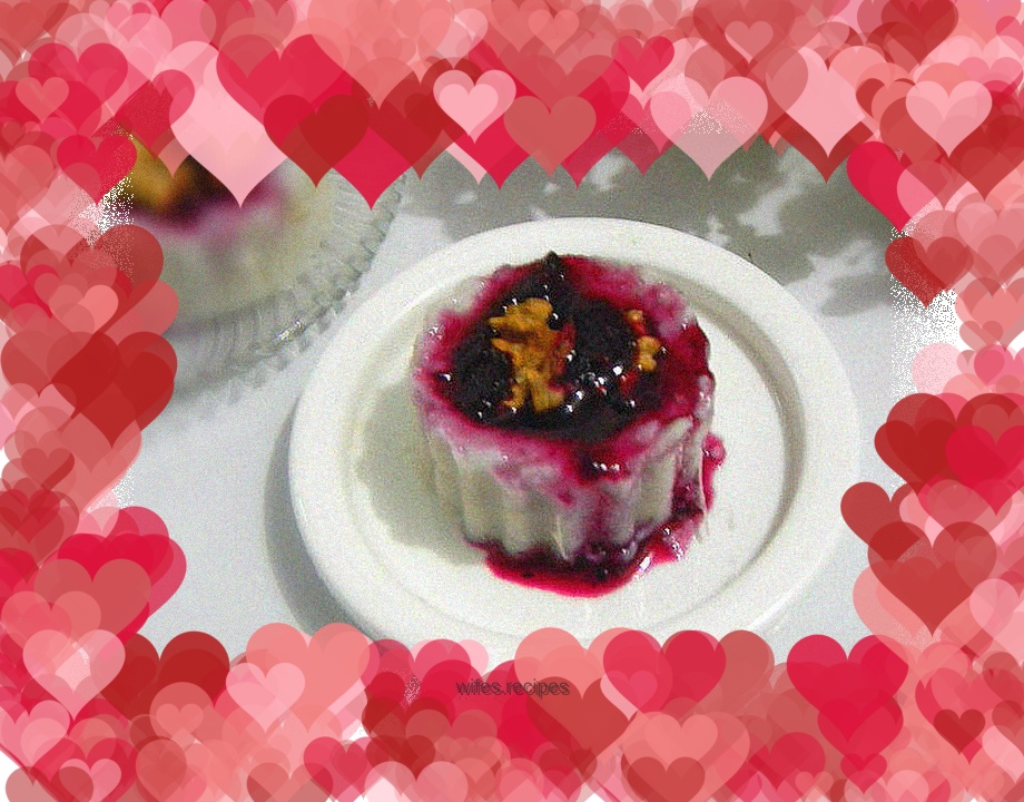 Walnut blueberry taro cake