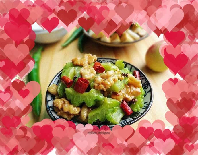 Stir-fried Bitter Melon with Walnut Flavor