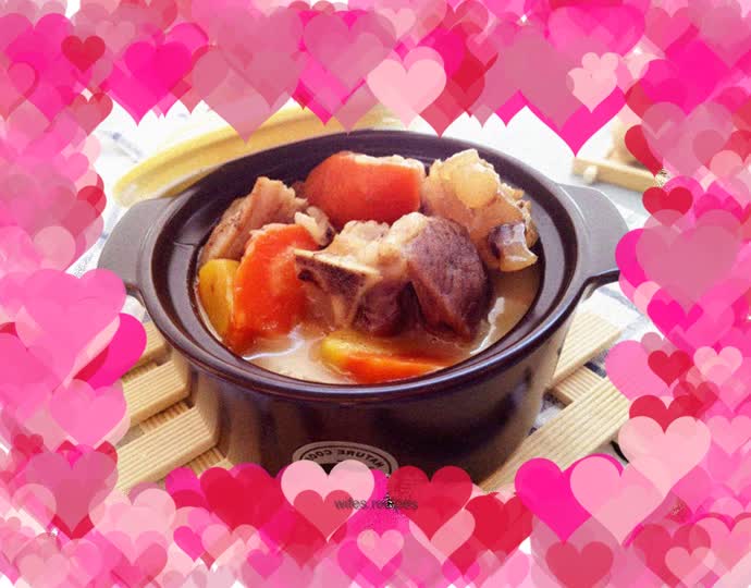 Onion, carrot and mutton stew